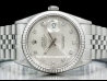 Rolex Datejust 36 Argento Jubilee Silver Lining Diamonds  Watch  16234 